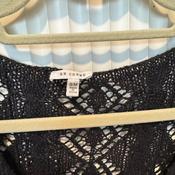 En Creme Crochet Long Sleeve Sweater NWOT - Picture 5 of 7